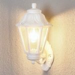 LED-udendørs væglampe Bisso Anna, hvid