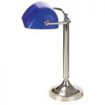 TINEKE – typisk bank bordlampe, blå