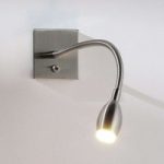 PILAR LED-væglampe med fleksarm, nikkel