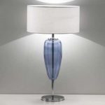 Bordlampe Show Ogiva 82 cm glaselement blå
