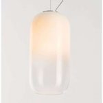 Artemide Gople glas-pendellampe, hvid