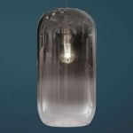 Artemide Gople glas-pendellampe, sølv