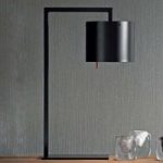 Designer bordlampe Afra, sort-guld