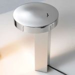 Puristisk designer LED bordlampe Bob, aluminium