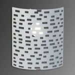 Melville – moderne væglampe med kantet mønster