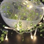 Grøn LED-lyskæde Pärla Garland