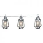 Lanterna – lyskæde med 8 lanterner, sølvfarvet