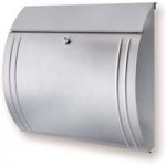 MODENA postkasse i stål med en smuk form, sølv