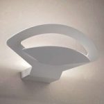 Formsmuk væglampe Loto LED – hvid