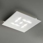 Ultraflad LED loftlampe Pattern, hvid