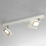 Flot LED-loftslampen Line – 2 lyskilder, hvid.