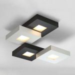 Cubus – LED-loftslampe i sort og hvid, 4 lysk.