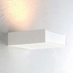 Hvid LED-væg uplightlampe Cubus
