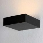 Sort LED-uplightlampe Cubus