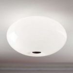 Flot loftlampe AIH 38 cm, hvid/skinnende