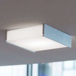 Effektfuld loftlampe Box LED 30 cm