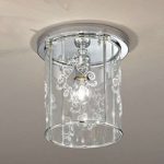 Greta loftslampe med dekoreret krystalglas
