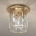 Bronzeret loftslampe Greta, 3 lyskilder