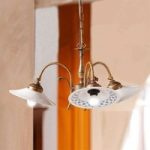 Hængelampe ORLO i landlig stil, med 3 lyskilder