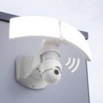 LED udendørs-væglampe Libra Cam med kamera