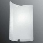 Hvid væglampe Imagine af glas