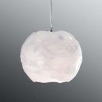 Iceberg – hvid hængelampe i kugleform, 31,5 cm