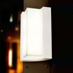 Tidsrigtig TIRANO ydervægslampe med LED’er, hvid
