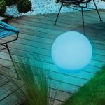 Dekorativ solcelle lampekugle Mega Ball 40 cm
