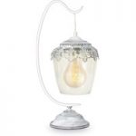 Hvid patineret bordlampe Florinia