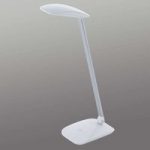Hvid LED-skrivebordslampe Cajero m. dæmper