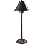 Bronzefarvet bordlampe Provence