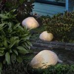 Stenlamper med gummitilslutning, granit 40 cm