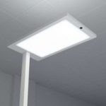 LED kontor standerlampe Almira, dæmper og sensor