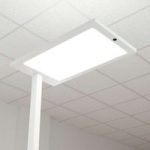 Kontor LED gulvlampe Almira, dæmper og sensor