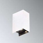 Adapt – hvid LED udendørs væglampe 2 lyskilder