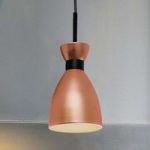 Stilfuld pendellampe Retro med kobberfinish