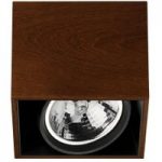 Kvadratisk Compass Box loftlampe, wenge