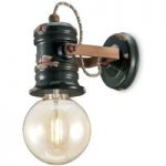 Væglampe C1843 i vintagedesign sort