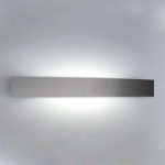 Flot RIGA væglampe, 56 cm, nikkel