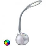 Sølvfarvet LED-bordlampe Paula