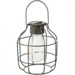 Dekorativ LED solcellelampe Cage i vintage stil
