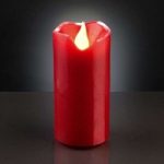 Aktuel LED-vokskerte 5cm x 9,5cm rød