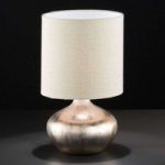 Keramikfod i guld – bordlampe Ely