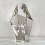 Dekorativ CrystalRock design-bordlampe, stål