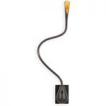 Innermost Cobra – LED-væglampe i brunt læder