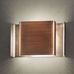 Bronzefarvet LED væglampe Alalunga