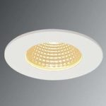 Hvid LED loftindbygningslampe Patta-I