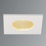 Mat hvid LED loftindbygningslampe Patta-I