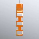Attraktiv hængelampe SAMA, orange