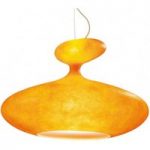 Voluminøs hængelampe E.T.A. SAT, orange